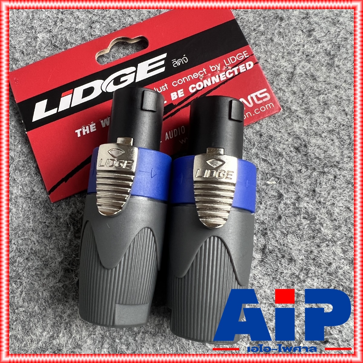 แพ็ค2ตัว Lidge YM-122A speakon สีน้ำเงิน สเปคคอน ตัวผู้ แจ็คสเปคคอน YM 122 A สเปคคอนตัวผู้ สเปคคอนตู้ลำโพง YM122 เอไอ-ไพศาล