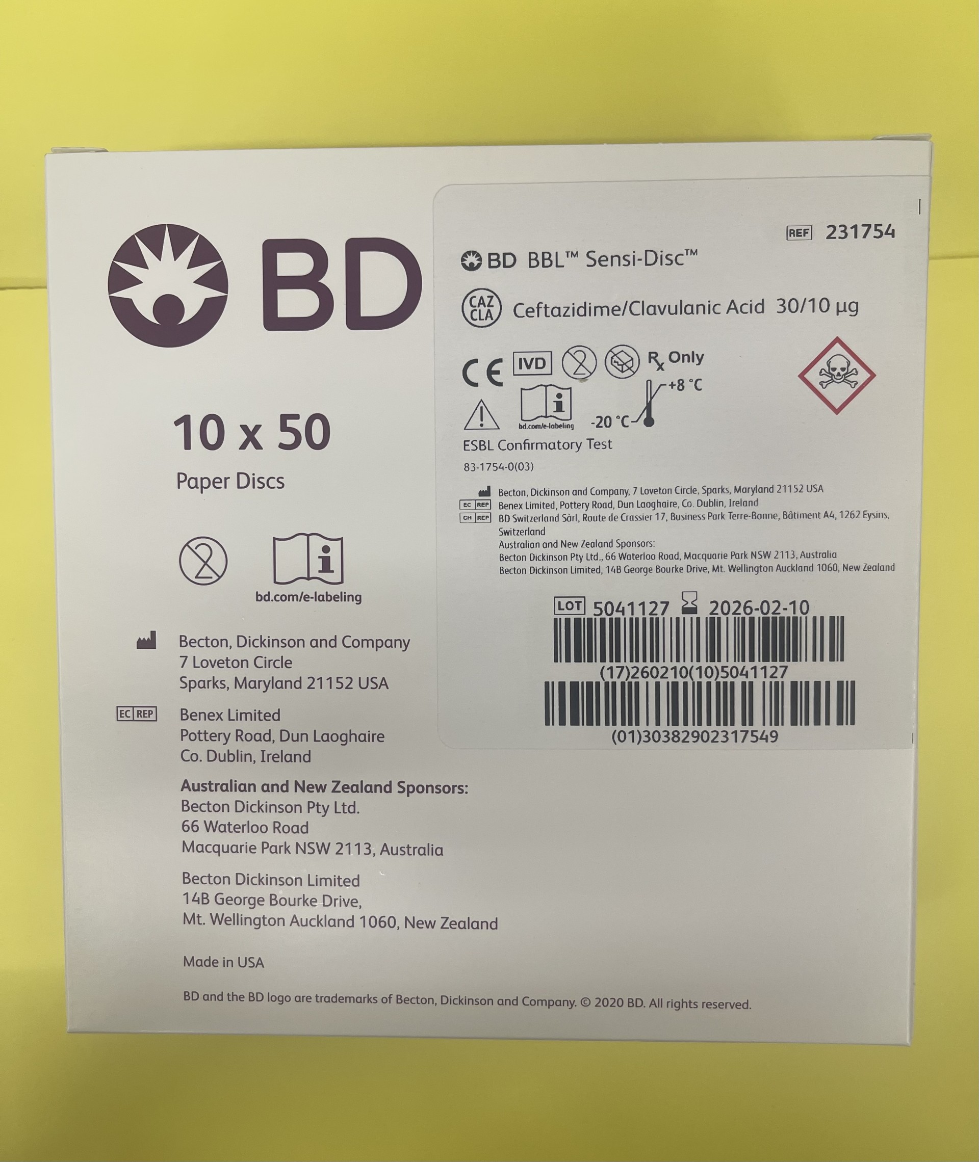 BD BBL™ Sensi-Disc 231633,231607,231754,231752,