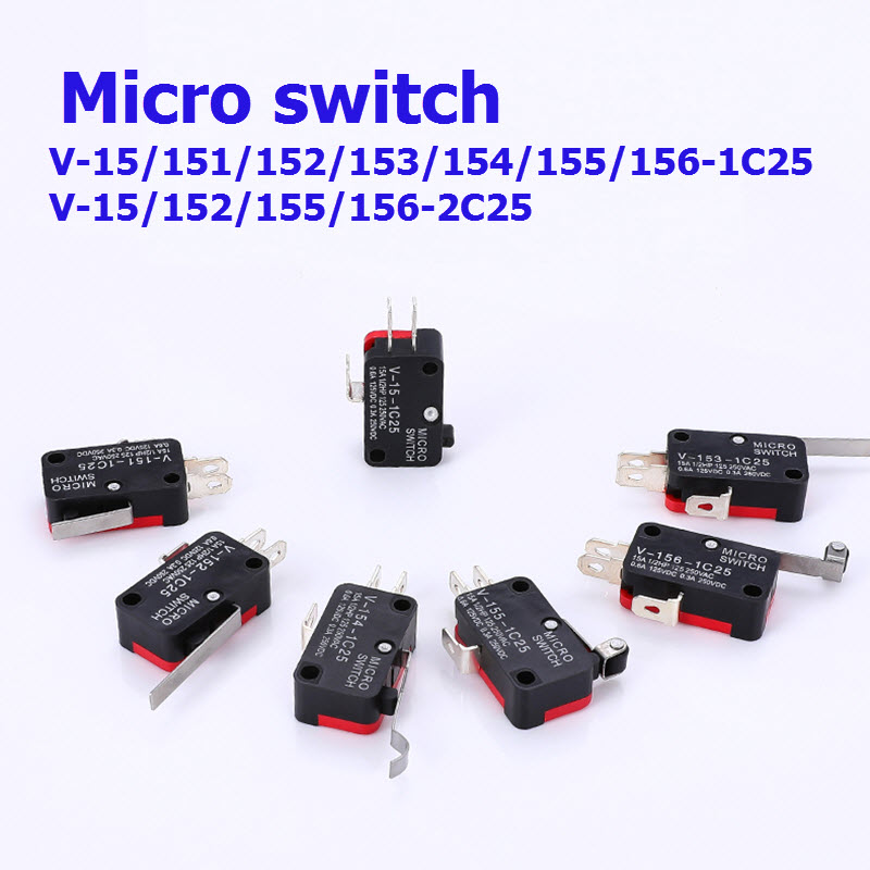 Micro switch V-15/151/152/153/154/155/156-1C25, V-15/152/155/156-2C25 Limit switch