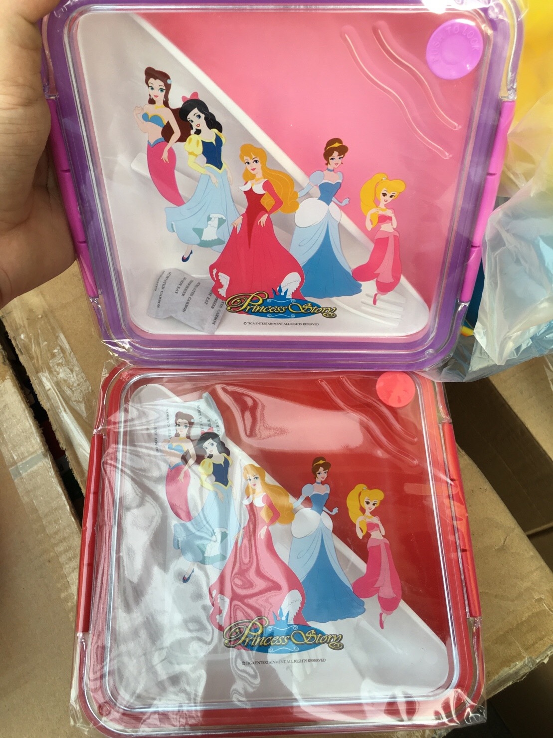 FC-G002G1 กล่องข้าวเจ้าหญิง กล่องใส่ข้าวเด็ก ลิขสิทธิ์ถูกต้อง ชิ้นละ