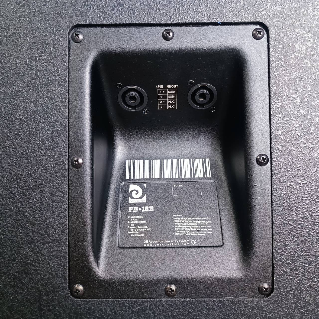 DE ACOUSTIC PD-18B ตู้ลำโพงซับ 18นิ้ว (ใบละ) ตู้ลำโพง 18 นิ้ว เหมาะสำหรับงานเสียงกลางแจ้ง สามารถวางเป็นมอนิเตอร์ได้ PD18B PD 18B เอไอ-ไพศาล