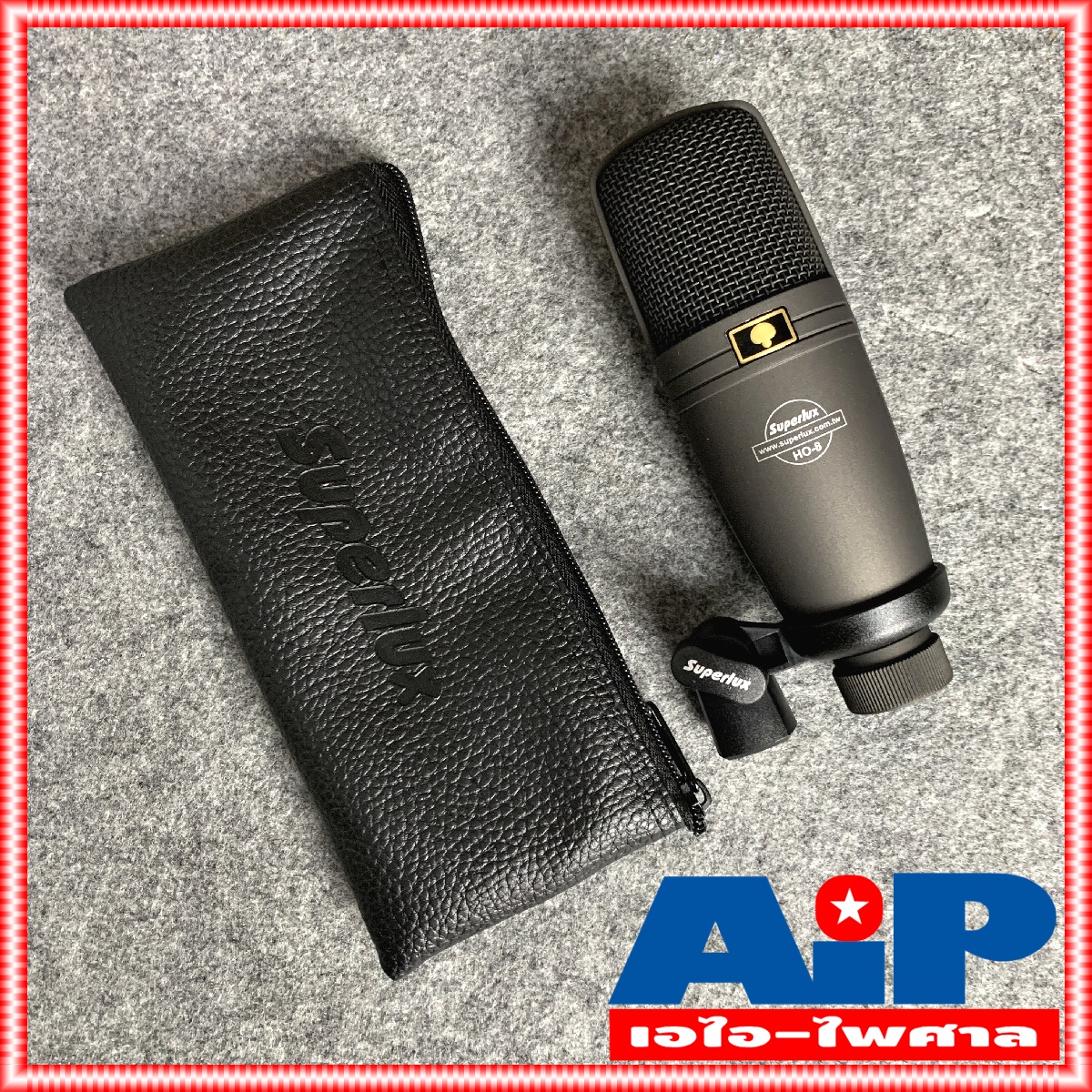 SUPERLUX HO8 ไมค์สตูดิโอ HO-8 ไมค์อัดเสียง HO 8 ไมค์สาย คอนเด็นเซอร์ ไมค์คอนเดนเซอร์ Mic Condenser ไมค์โครโฟน