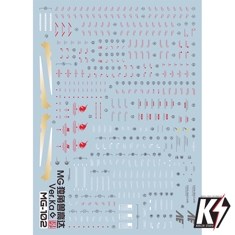 Waterdecal EVO MG Unicorn Ver.Ka #ดีคอลน้ำสำหรับติดกันพลา