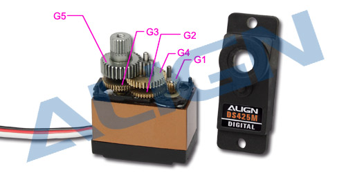 ชุดซ่อมเซอร์โว DS425M Servo Gear Set