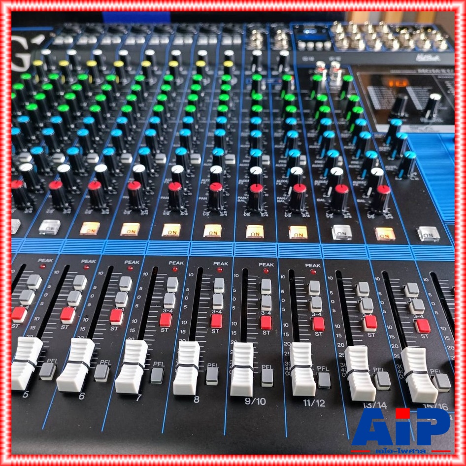 HOTROCK MG-16XU USB MIXER มิกซ์ มิกเซอร์ มิกซ์ฮอทร็อค เครื่องเสียง เครื่องปรับแต่งเสียง MIX MG16 XU MG 16XU เอไอ-ไพศาล