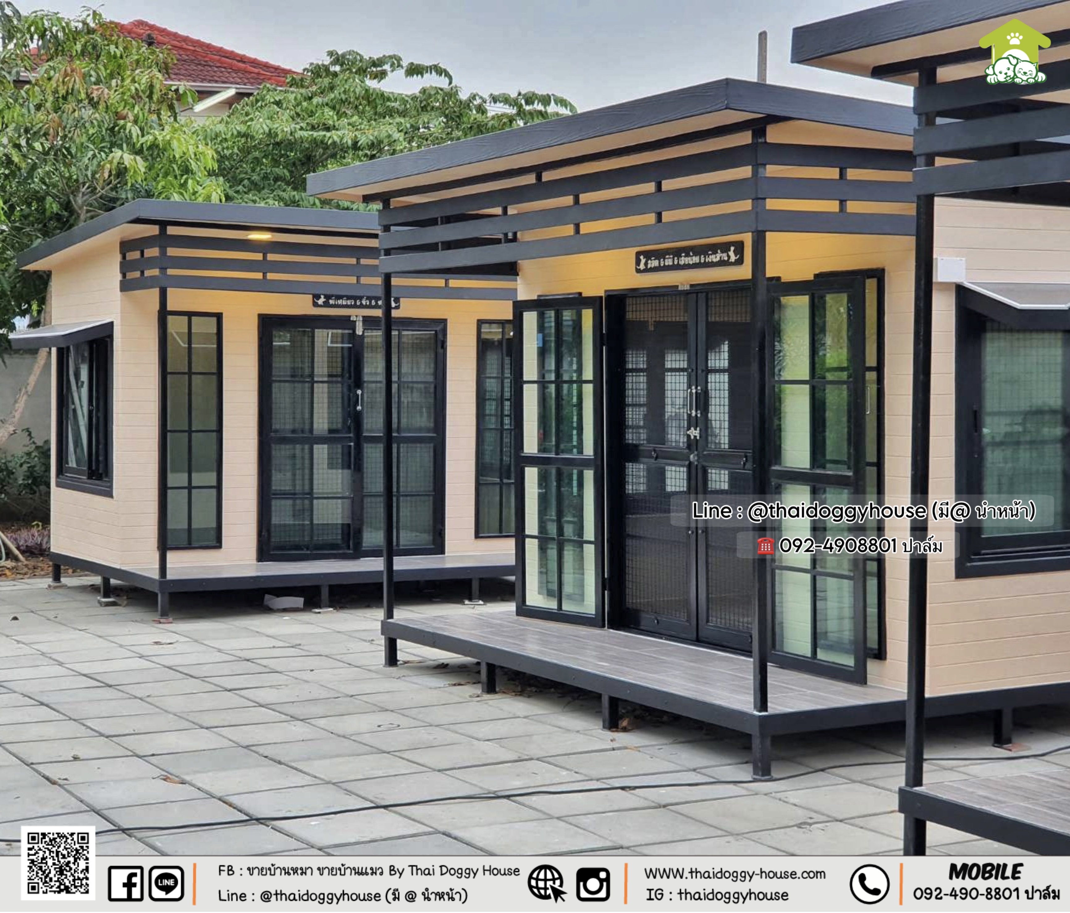 บ้านหมา บ้านแมว บ้านสัตว์เลี้ยง 𝐓𝐡𝐚𝐢 𝐝𝐨𝐠𝐠𝐲 𝐡𝐨𝐮𝐬𝐞 แบบบ้าน 𝐌𝐨𝐝𝐞𝐫𝐧 𝐒𝐭𝐲le