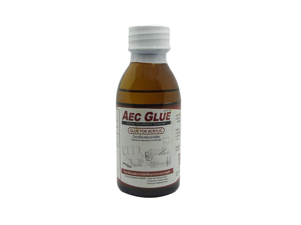 น้ำยาเชื่อมแผ่นอะคริลิค ไม่เกิดคราบขาวและฟองอากาศ เซ็ตตัวเร็ว AEC GLUE 110g AEC GLUE For ACRYLIC
