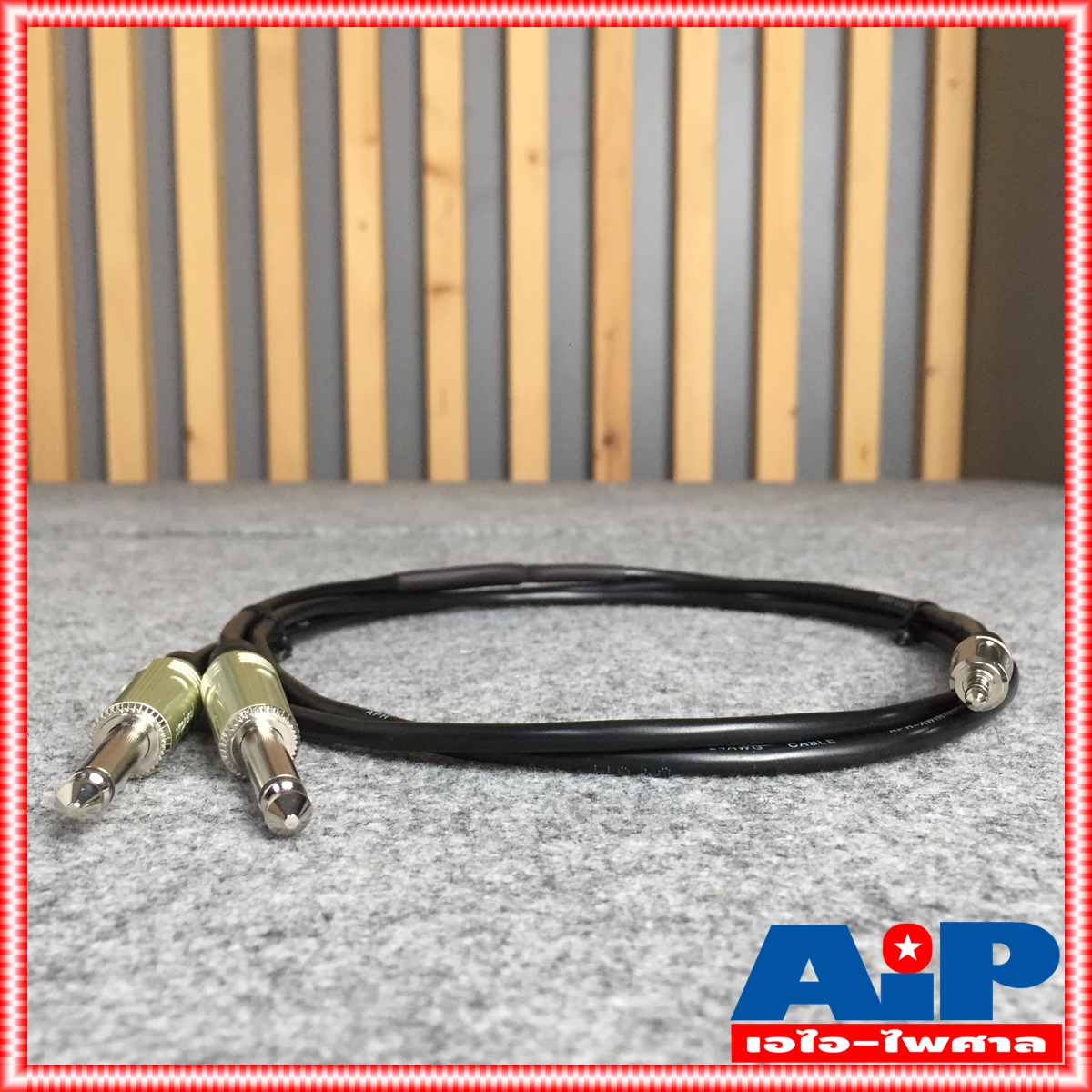 1.5เมตร AMPHENOL สาย TR-ST - PHONEx2 1.5M CA52-3333-WB-1.5 สายสัญญาณ TR-ST ออก ปลั๊กไมค์ โมโน 2หัว ยาว 1.5เมตร สายคอมเข้ามิกซ์