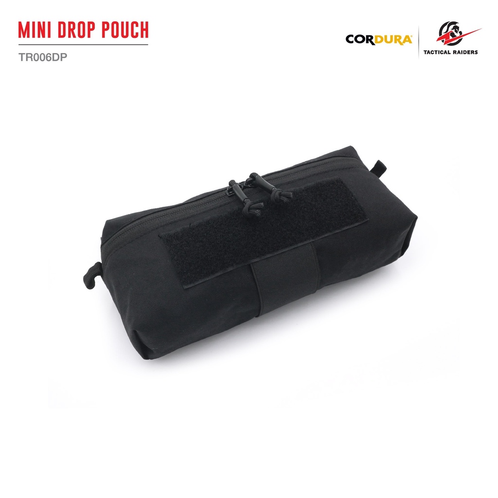 กระเป๋าติดเวส สีดำ-สีเขียว Mini Drop Pouch [ TR006DP ] ( Tactical Rider )