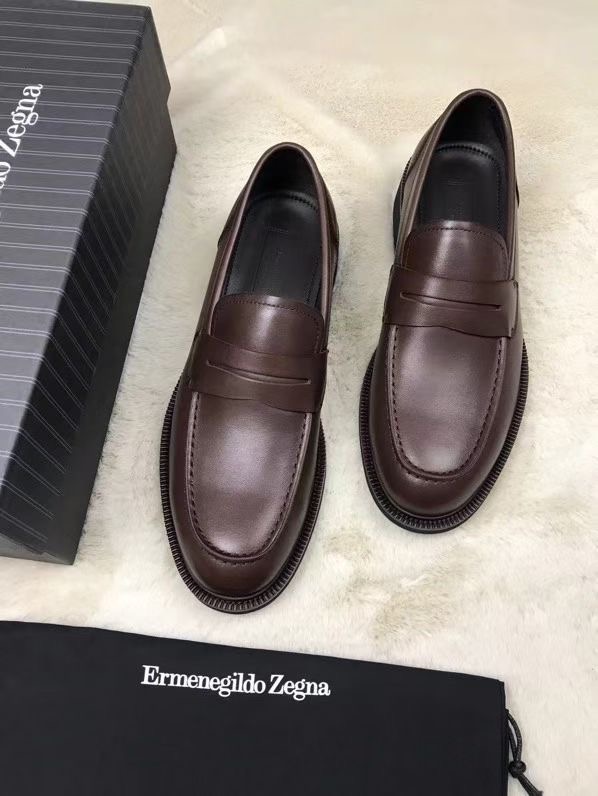 **do** รองเท้าหนัง Zegna Siena Flex Shoes ของผู้ชาย สินค้าใหม่ ของแท้