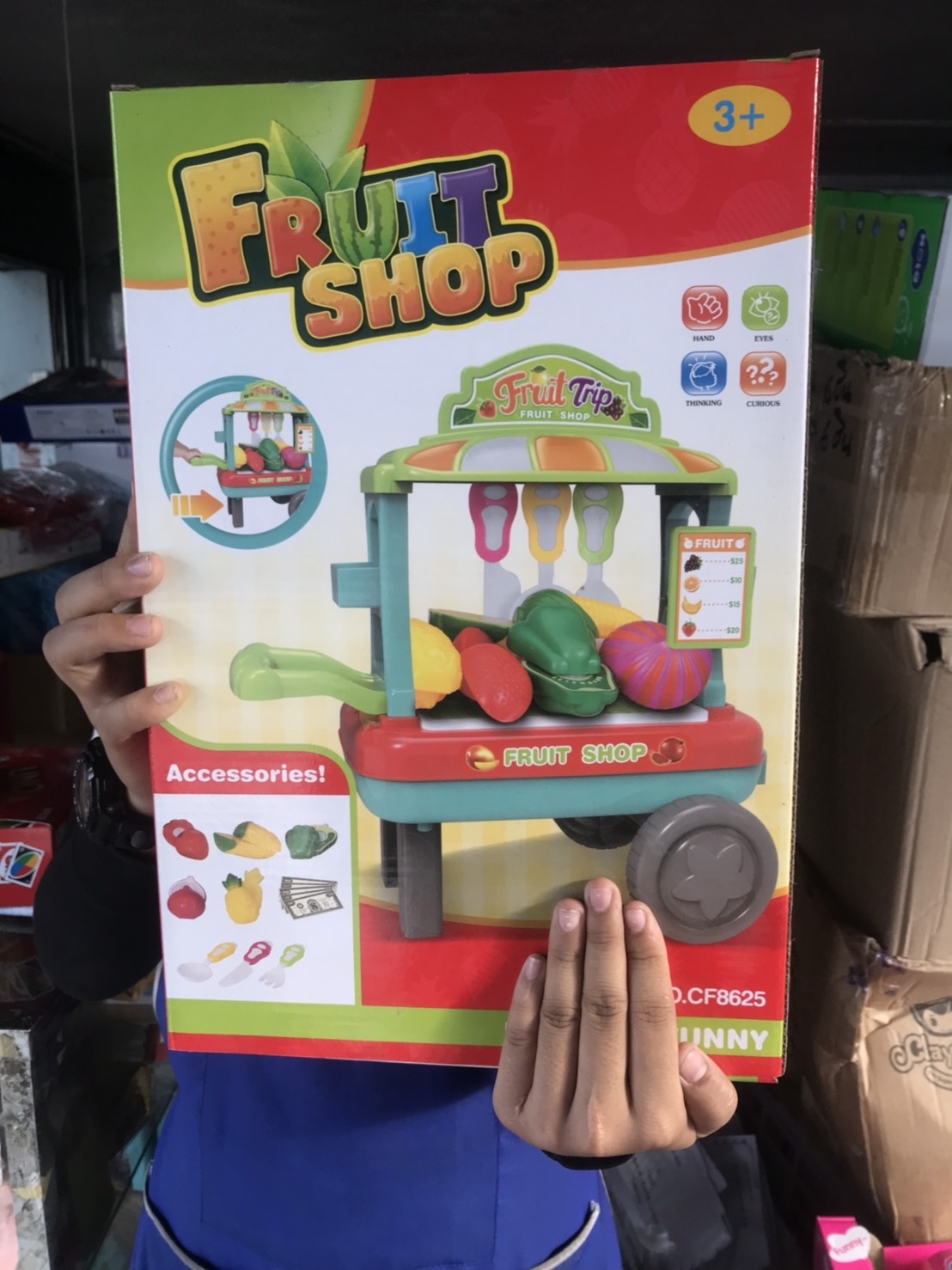 CF8625 ของเล่นเด็กรถเข็นผักพลาสติก รถเข็นผักจำลอง รถเข็นของเล่น ปลีกชิ้นละ