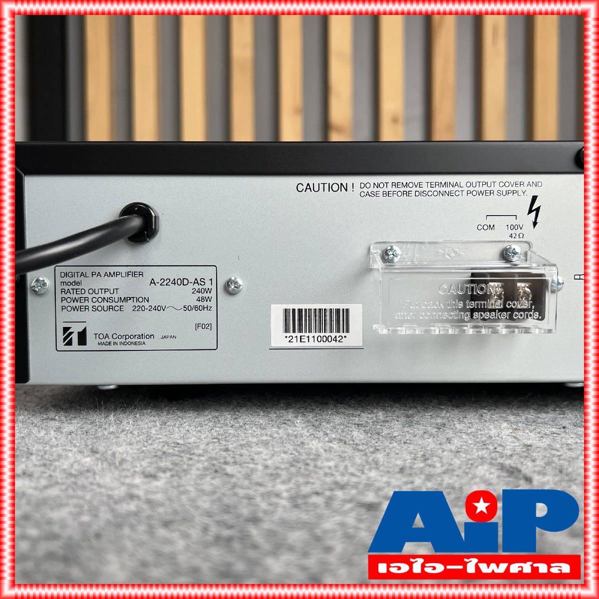 TOA A-2240D-AS แอมป์ เครื่องขยายเสียง A 2240 D AS A2240AS AMP amp แอมป์ แอมป์TOA เครื่องเสียง A2240 A2240D เอไอ-ไพศาล