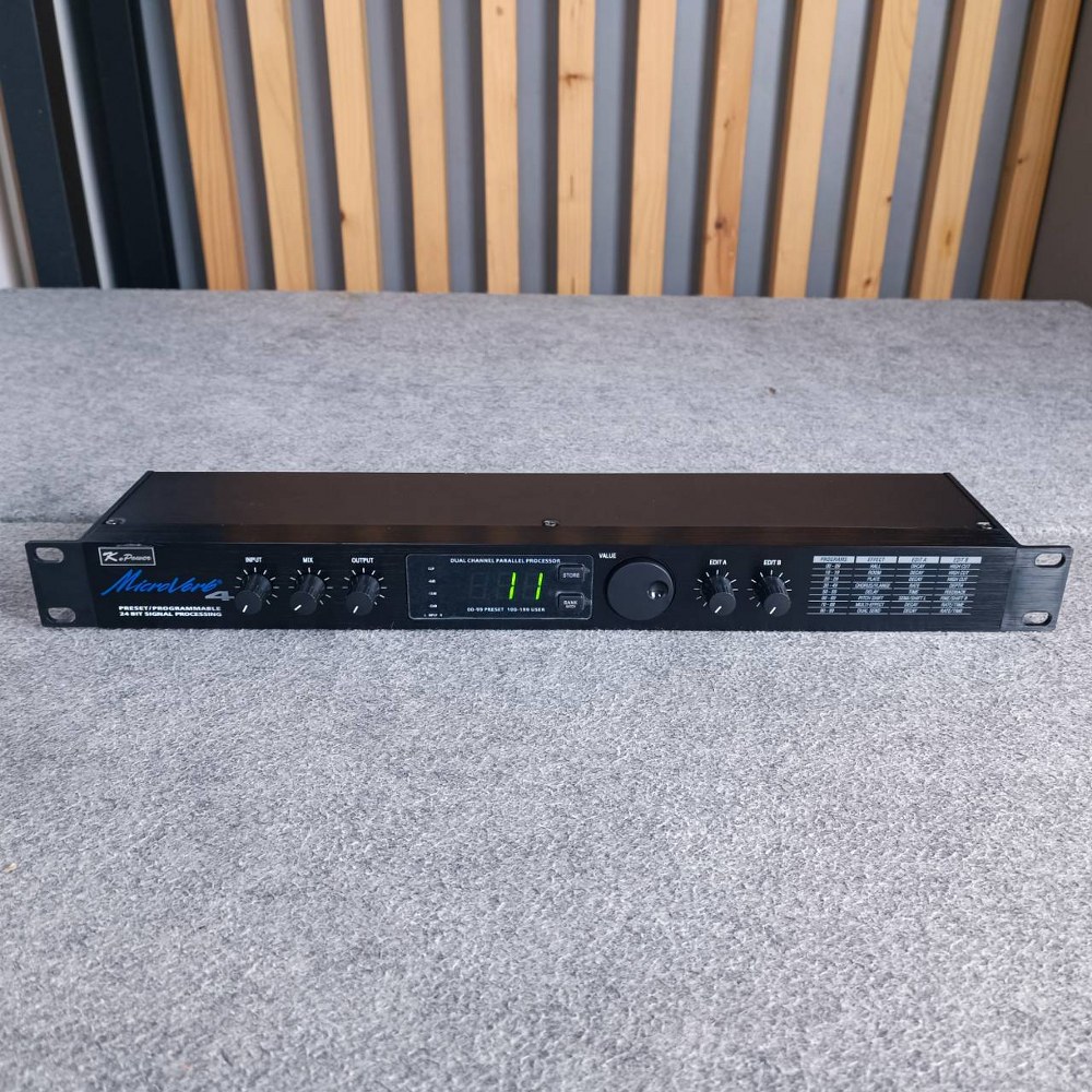 K.POWER MicroVerb4 เอฟเฟค ดิจิตอลเอ็ฟเฟ็ค เครื่องปรับเอฟเฟคเสียงร้องและเสียงดนตรี เครื่องปรับแต่งสัญญาณ MicroVerb 4 Effect K POWER KPOWER เอไอ-ไพศาล