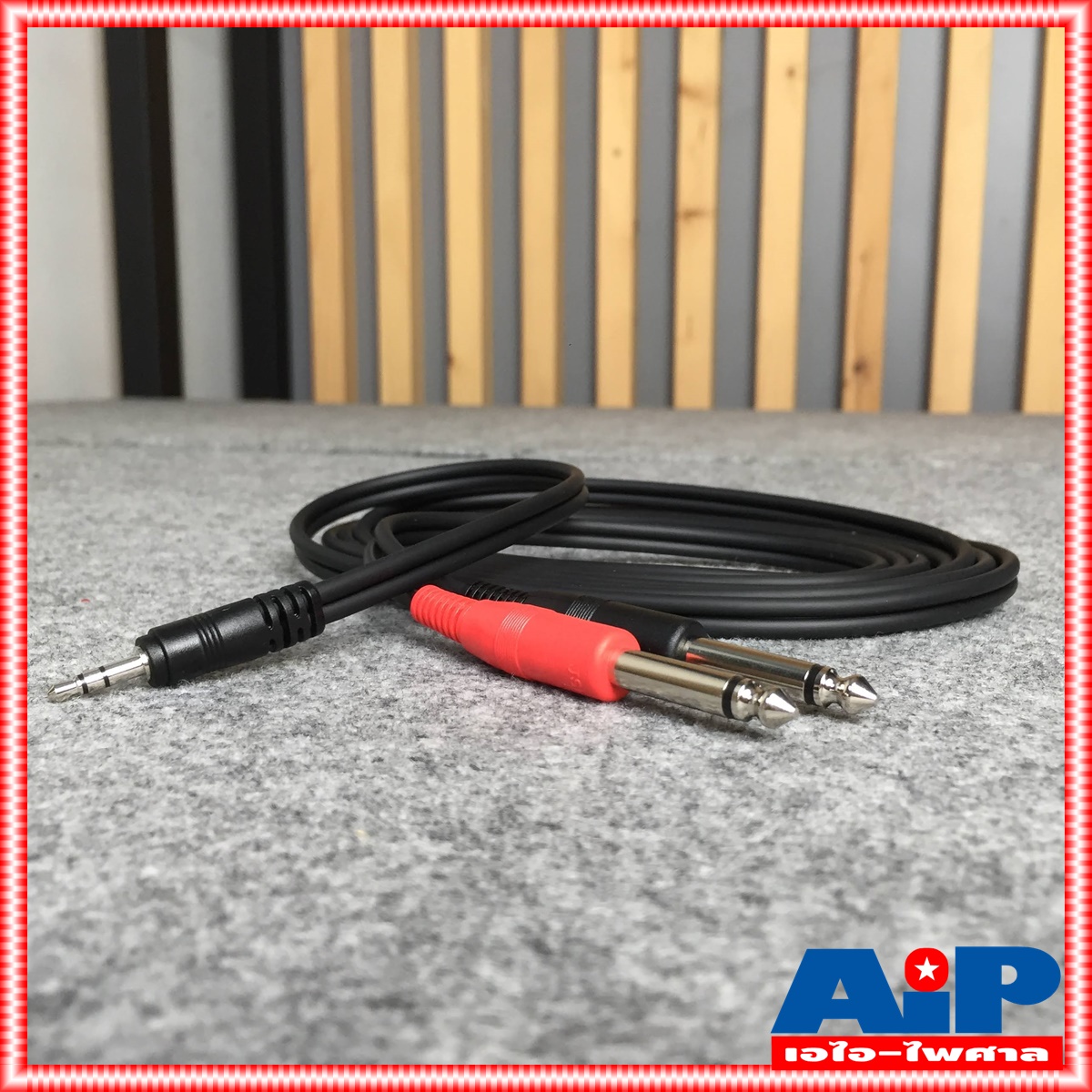 3เมตร DYNACOM J015-13 สาย P.TR-ST - P.MICx2 ความยาว 3เมตร ไดน่าคอม สาย TR-ST ออก PHONE x2 3M สายต่อ คอม เข้า มิกเซอร์