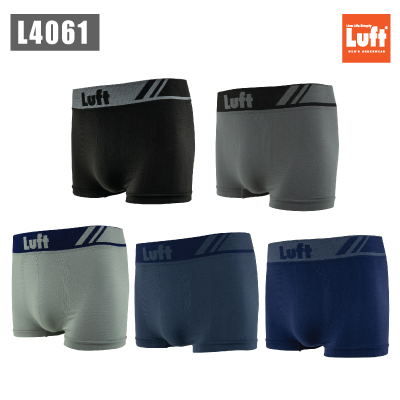 LUFT กางเกงในชายขาสั้น ลุฟท์ ไร้ตะเข็บ รุ่น 4061 (10 ตัว )
