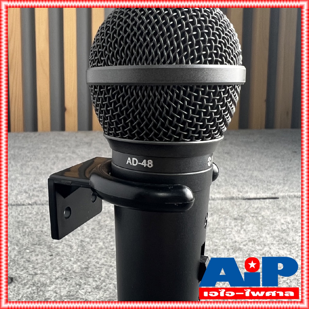 1อัน NPE HM-1B (ABS) ขาแขวนไมโครโฟนแบบพลาสติกสีดำ HM 1 B ที่แขวนไมค์ติดผนัง HM1B ที่แขวนไมค์