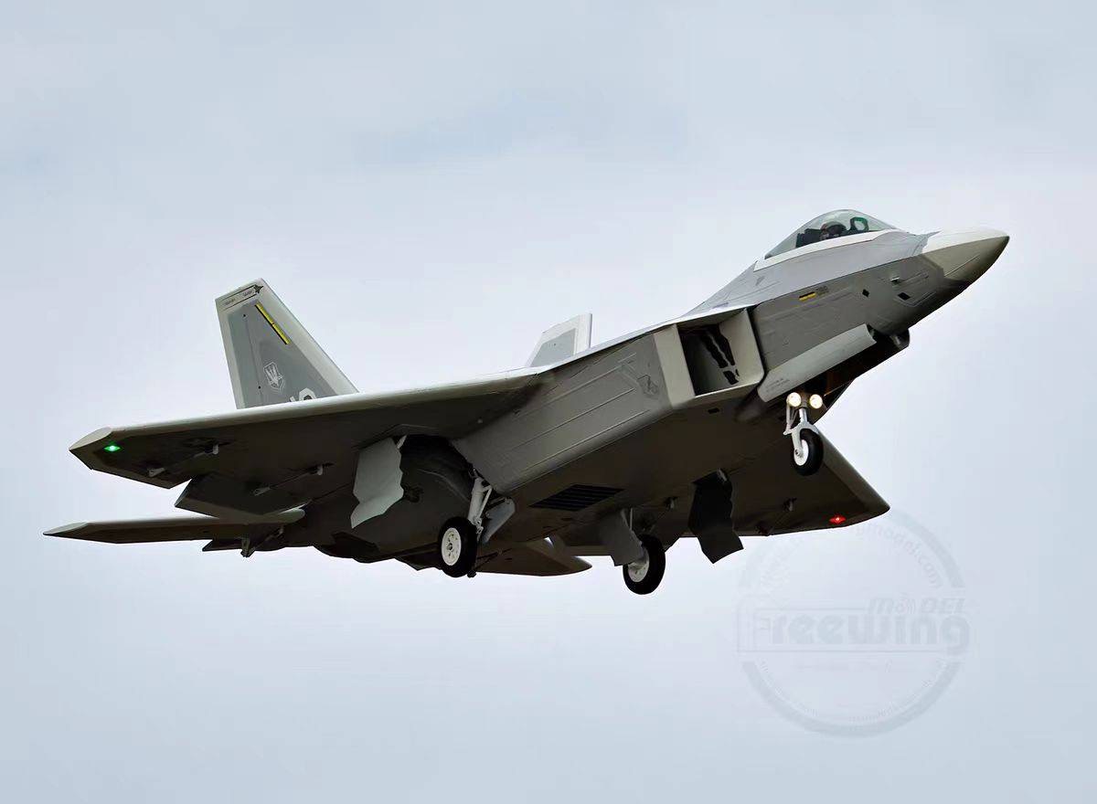 เครื่องบินโฟม ตัวลำ+ชุดไฟ Freewing F-22 Raptor & Gyro EG01 EDF80mm 6s PNP(ไม่รวมวิทยุ รีซีฟ แบต)