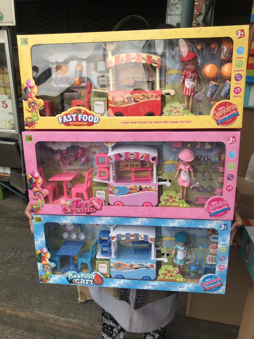 1128-4 ของเล่นตุ๊กตาโมเดลร้านขายอาหาร กล่องละ
