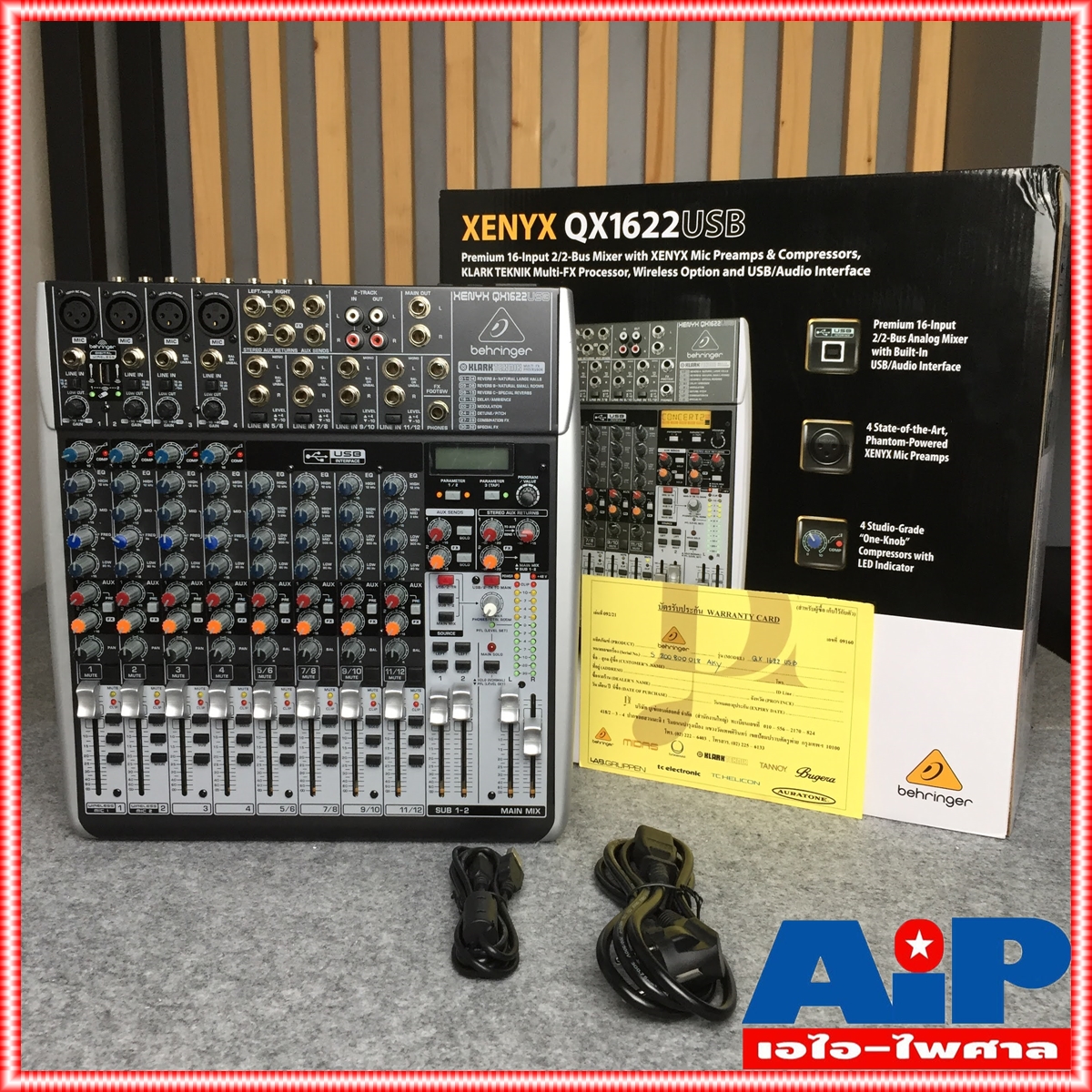 BEHRINGER QX-1622USB mixer MIX QX1622USB QX 1622USB มิกซ์ มิกเซอร์ เครื่องเสียง เครื่องปรับแต่งเสียง เอไอ-ไพศาล +++