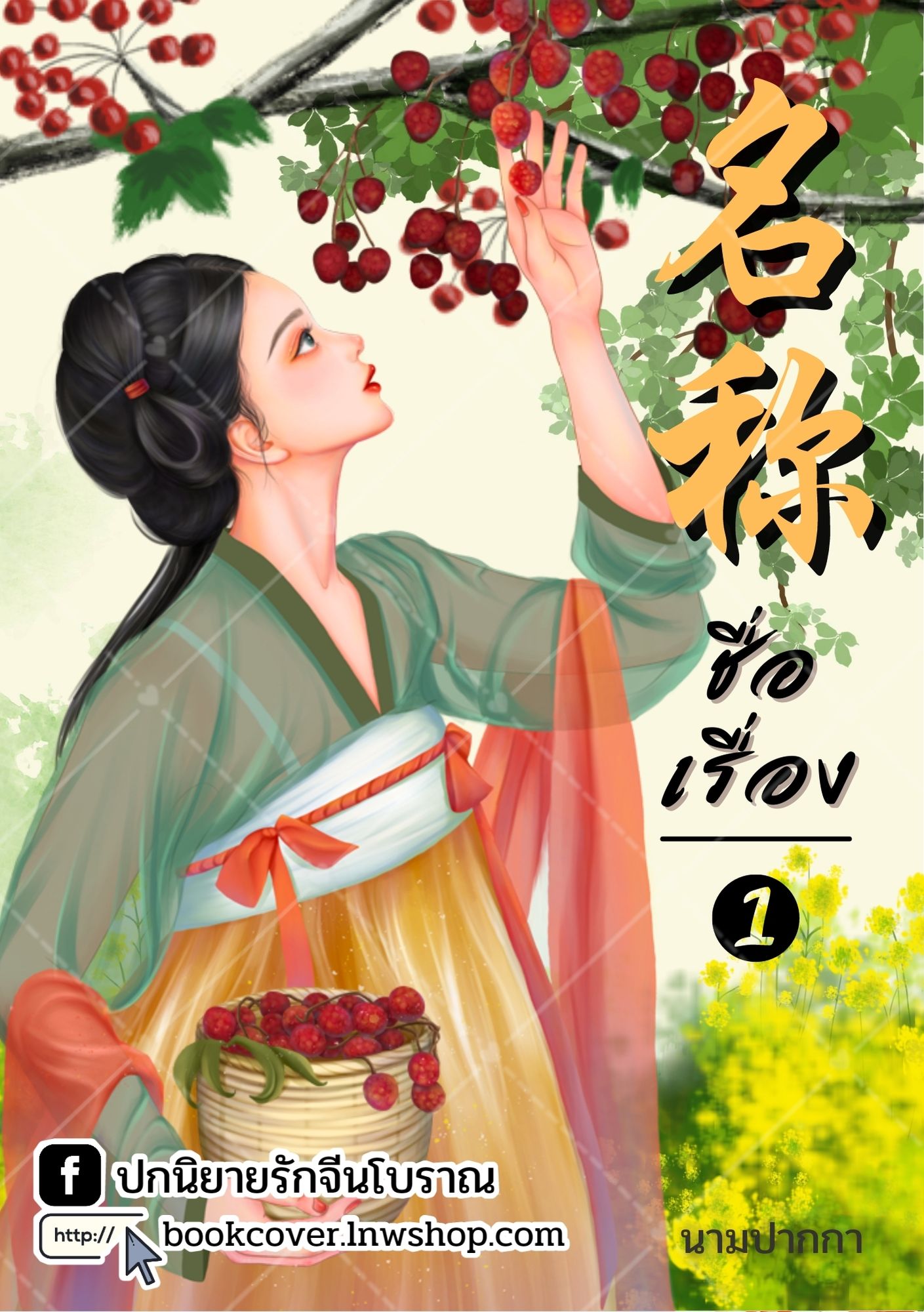 ปกนิยายจีนโบราณ แนวภาพวาดสาวงาม