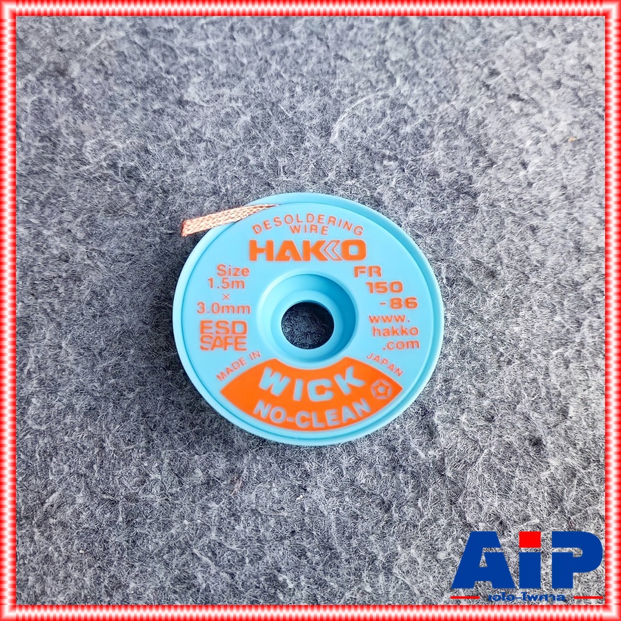 HAKKO wick fr150-86 ลวดซับตะกั่ว 1.5x3.0mm. ชีลดูดตะกั่ว FR 150-86 FR 150 86 FR150 86 ลวดซับตะกั่ว3.0mm เอไอ-ไพศาล