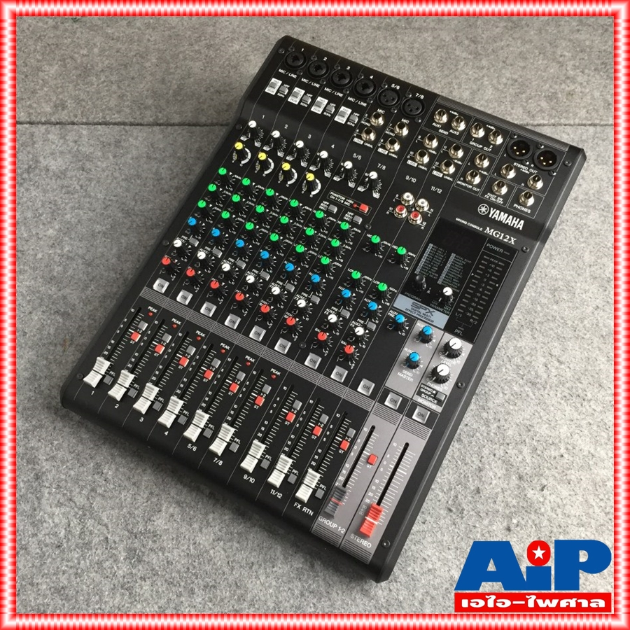 YAMAHA MG-12X mixer มิกเซอร์แบบอนาล็อค 12 ช่องสัญญาณ มีเอฟเฟคแท้ในตัว MG 12 X MG 12X MG12X เอไอ-ไพศาล