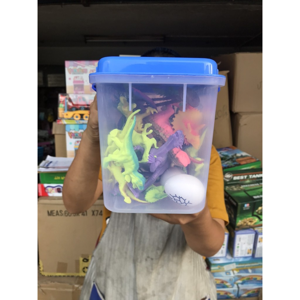 3138-20 ของเล่นเด็กโมเดลไดโนเสาร์กล่องพลาสติก ชิ้นละ