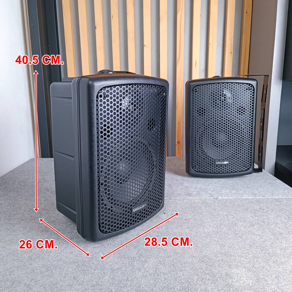 1คู่ DECCON PV8 ตู้ลำโพง แขวนผนัง 8นิ้ว PV-8 PV 8 ตู้ ลำโพง ตู้แขวน พร้อมขาแขวน เอไอ-ไพศาล