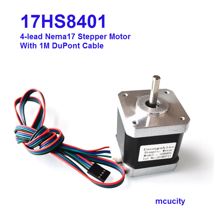 17HS8401 4-lead Nema17 Stepper Motor With 1M DuPont Cable