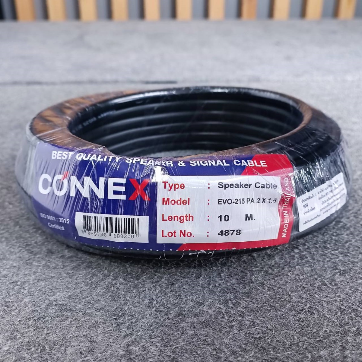 ขด10เมตร CONNEX EVO-215 สายลำโพง ทองแดงแท้ 2x1.5mm สายสีดำ สายลำโพงกลางแจ้ง EVO215 EVO 215 สายลำโพง2คอร์ เอไอ-ไพศาล