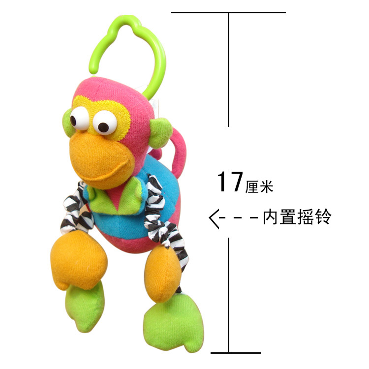 CH703 ของเล่นผ้าโมบายลิงแขวนเปลหรือรถเข็น ชิ้นละ