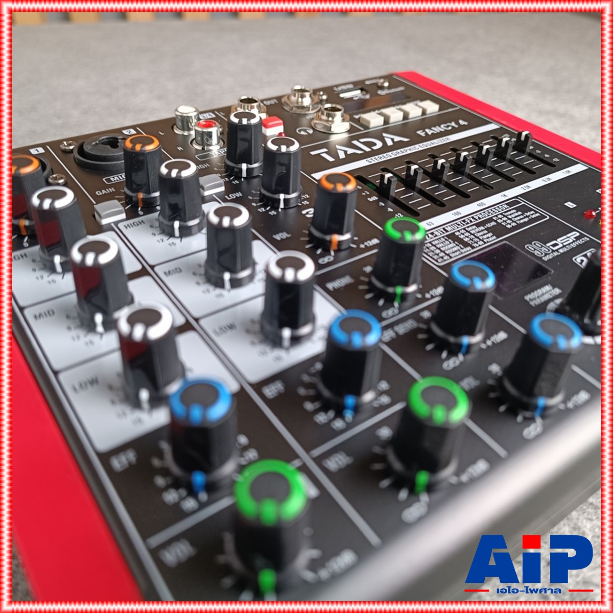 TADA FANCY-4 MIXER สีแดง มิกเซอร์อนาล็อก 4 ช่องสัญญาณ Bluetooth บลูทูธ เอฟเฟคแท้ ธาดา แฟนซี4 FANCY 4 FANCY4 เอไอ-ไพศาล