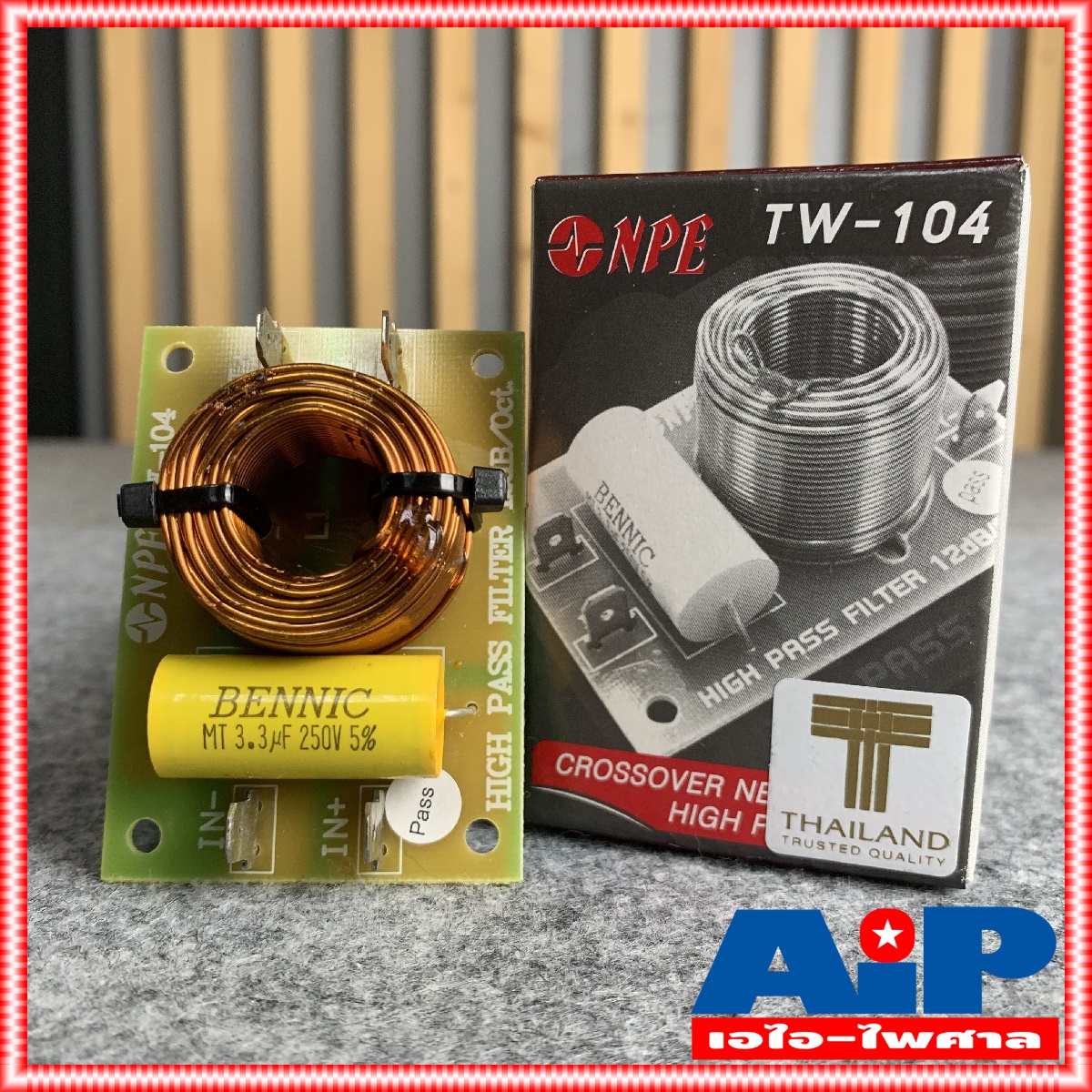 1อัน NPE TW104 NETWORK 4KHZ เน็ตเวิร์คลำโพง TW-104 เน็ตเวิร์ค TW 104 เน็ตเวิร์คเสียงแหลม ตัวกรองเสียงแหลม