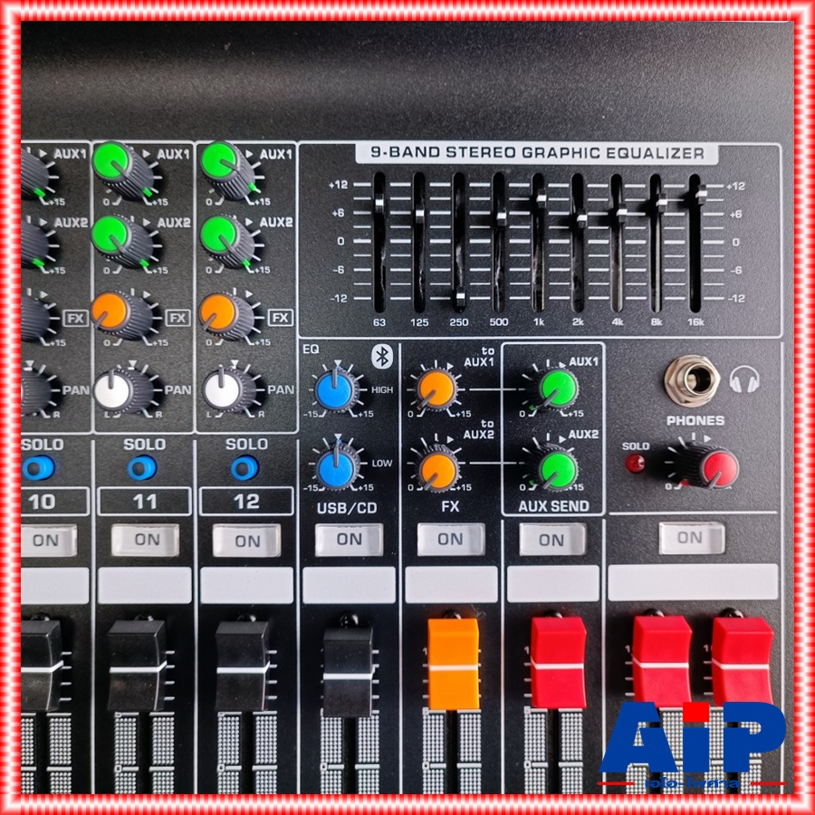 PROEUROTECH PMX-P12450FX POWERMIXER+บูลทูส เพาเวอร์มิกเซอร์ รุ่นใหม่ โปรยูโรเทค 12 ช่อง 450 วัตต์ PMX P12450 FX PMXP12450FX เอไอ-ไพศาล
