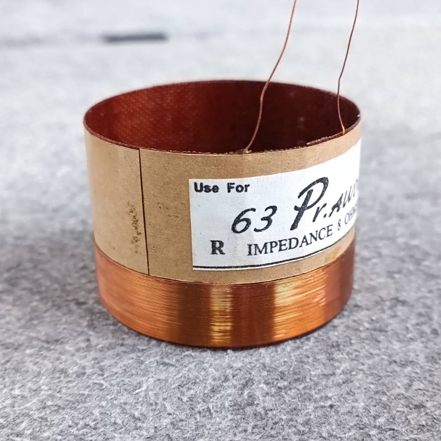 วอยซ์เบอร์63 วอยล์ VOICE COIL วอยซ์ลำโพงทั่วไป อะไหล่ลำโพง วอยซ์คอยล์ เบอร์63 เอไอ-ไพศาล