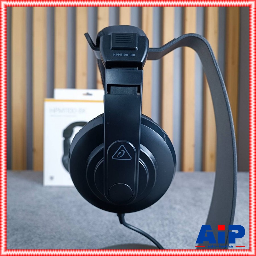 BEHRINGER HPM-1100 หูฟัง สีดำ หูฟังสเตอริโออเนกประสงค์ stereo headphones เบริงเกอร์ HPM 1100 HPM1100 เอไอ-ไพศาล