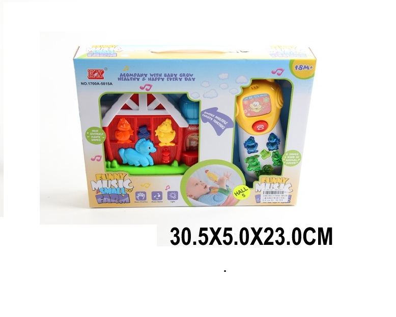 1700a-5815a ของเล่นเด็กโทรศัพท์ใส่ถ่าน ออร์แกนโทรศัพท์ของเด็ก โทรศัพท์เด็กมีเสียงไฟ ชิ้นละ