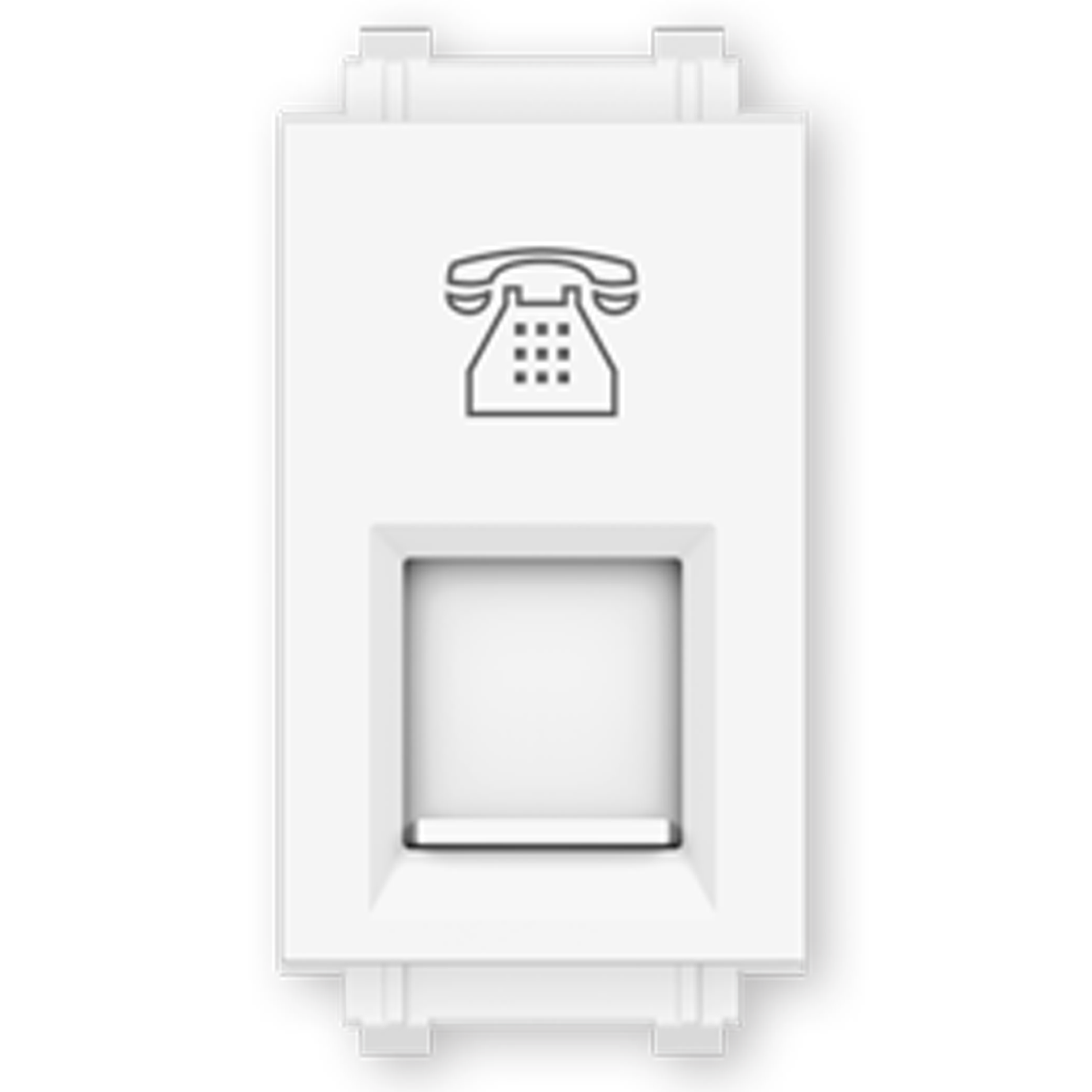 F01G62 เต้ารับโทรศัพท์ 4 สาย สีขาว OPPLE F01G62