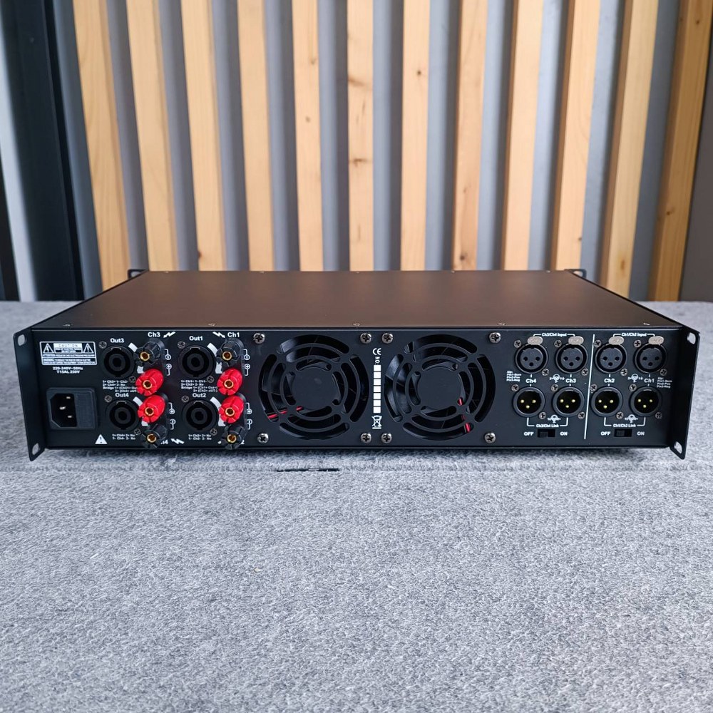 HOTROCK EM-4500 POWERAMP เพาเวอร์แอมป์ 4 แชนแนล กำลังขับ 500 วัตต์ที่ 8 โอห์ม EM 4500 EM4500 เอไอ-ไพศาล