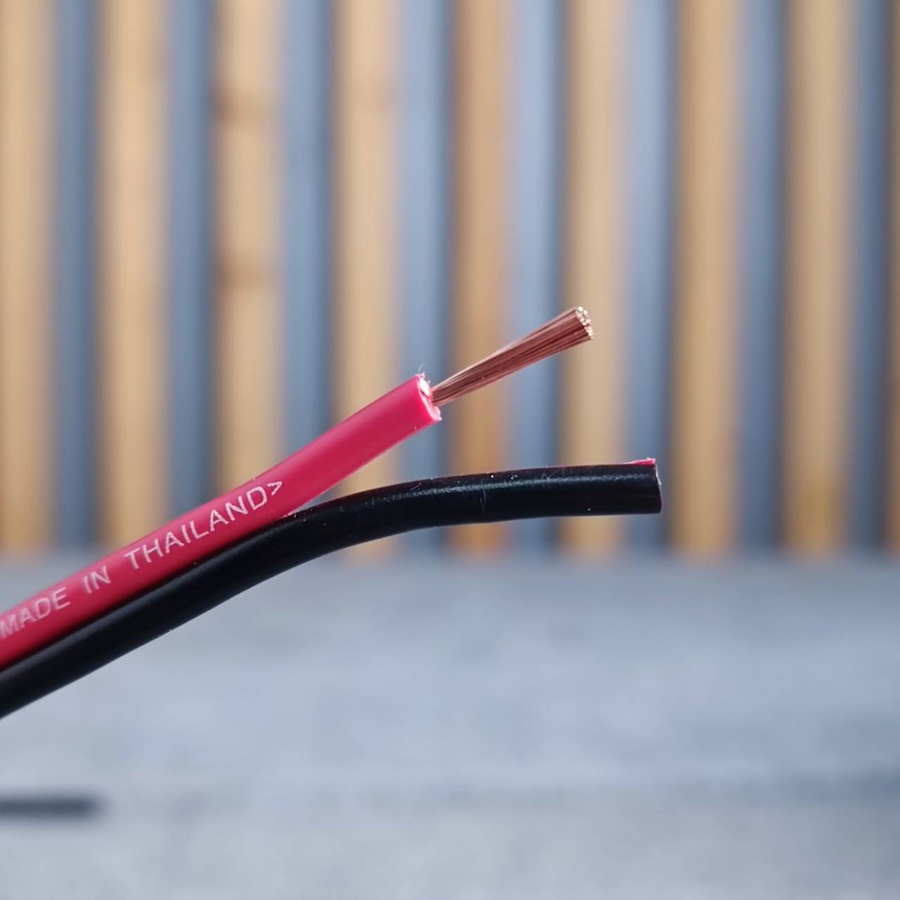 ล้อ100เมตร CONNEX RB-210 2X1.0 SQ.MM.สายลำโพงดำแดง 100M RB 210 RB210 สายลำโพง ดำ-แดง สายลำโพง2x1 ทองแดงชุบ เอไอ-ไพศาล