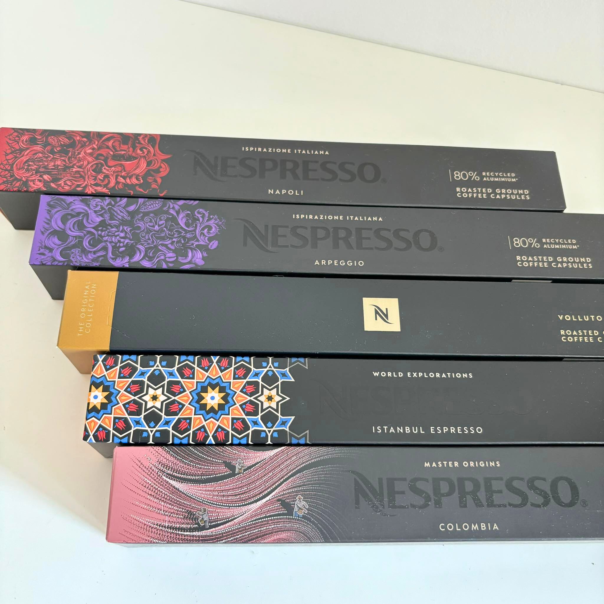 🍁แพ็ค 5 กล่อง🍁 แคปซูลกาแฟ เนสเพรสโซ่ Capsules Nespresso ของแท้ 💯10 แคปซูล / กล่อง P5-1