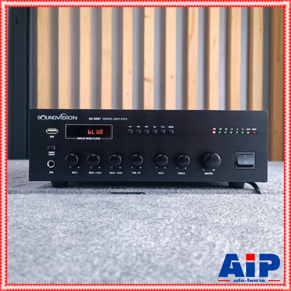 SOUNDVISION SA-60BT powermixer +++ เพาเวอร์มิกเซอร์ระบบประกาศ แอมพลิฟายเออร์ มิกเซอร์ เพาเวอร์มิกเซอร์ SA 60BT SA60BT เอไอ-ไพศาล