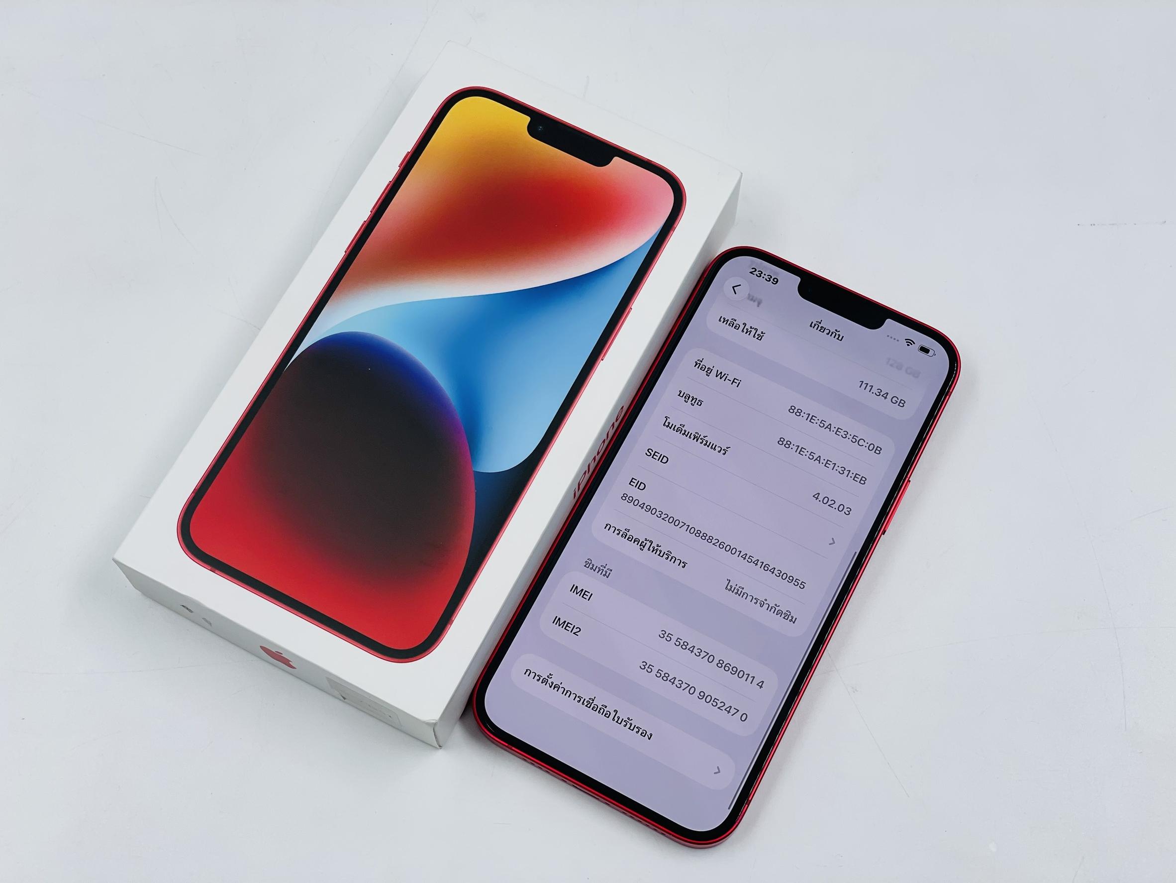 🍎 iPhone 14 Plus 128GB Red 🍎 ❤ #อย่าช้า! 14 Plus สภาพดี ครบกล่อง เครื่องเดิมๆ ราคาสุดคุ้ม ❤
