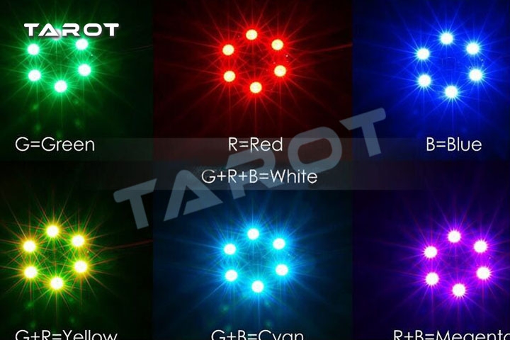 7-colors LED RGB Circle Board