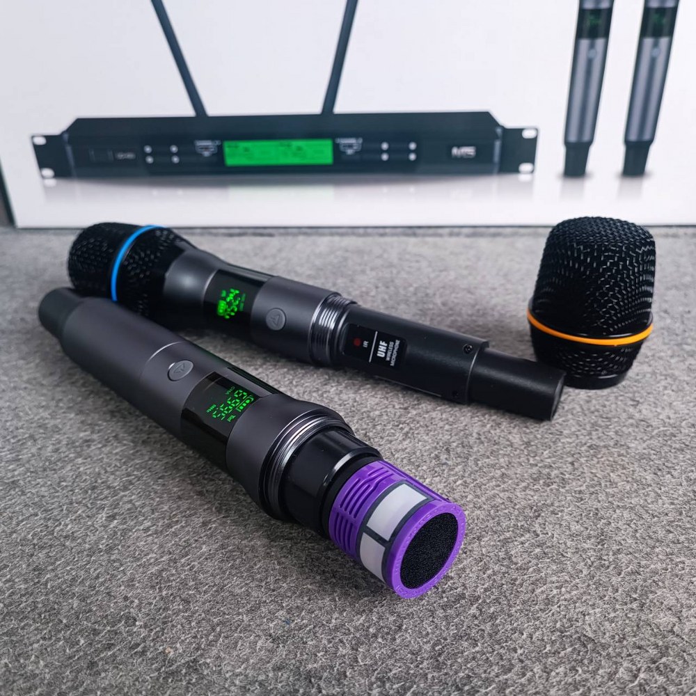 NTS UD-400 ไมค์ลอยถือคู่ UHF ปรับความถี่ได้ ไมโครโฟนไร้สาย เอ็นทีเอส UD 400 UD400 เอไอ-ไพศาล