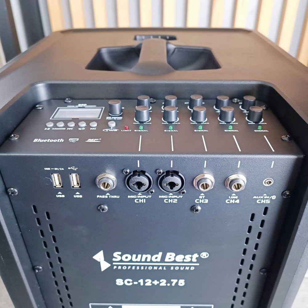 SOUNDBEST SC-12+2.75 ชุด ตู้ลำโพง คอลัมน์ (set2กล่อง) Active Column มีแอมป์ในตัว SOUND BEST ซาวด์เบส SC 12+2.75 SC12+2.75 เอไอ-ไพศาล