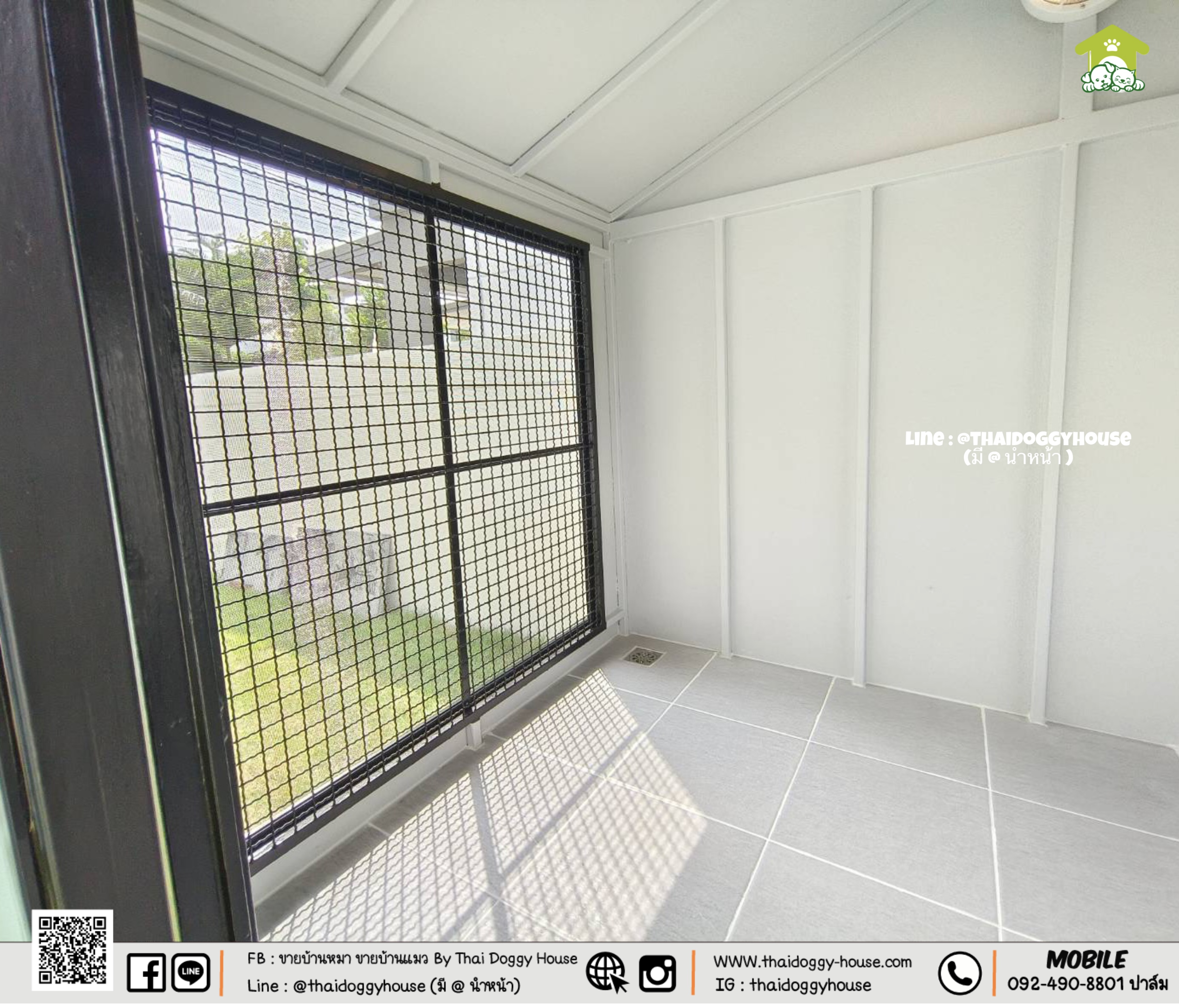 บ้านหมา บ้านแมว " 𝐓𝐇𝐀𝐈 𝐃𝐎𝐆𝐆𝐘 𝐇𝐎𝐔𝐒𝐄 " 🐕🦺🐈 แบบใหม่ล่าสุดของทางร้าน ดีไซน์ทันสมัยให้ความรู้สึกเรียบหรู สวยงาม บ้