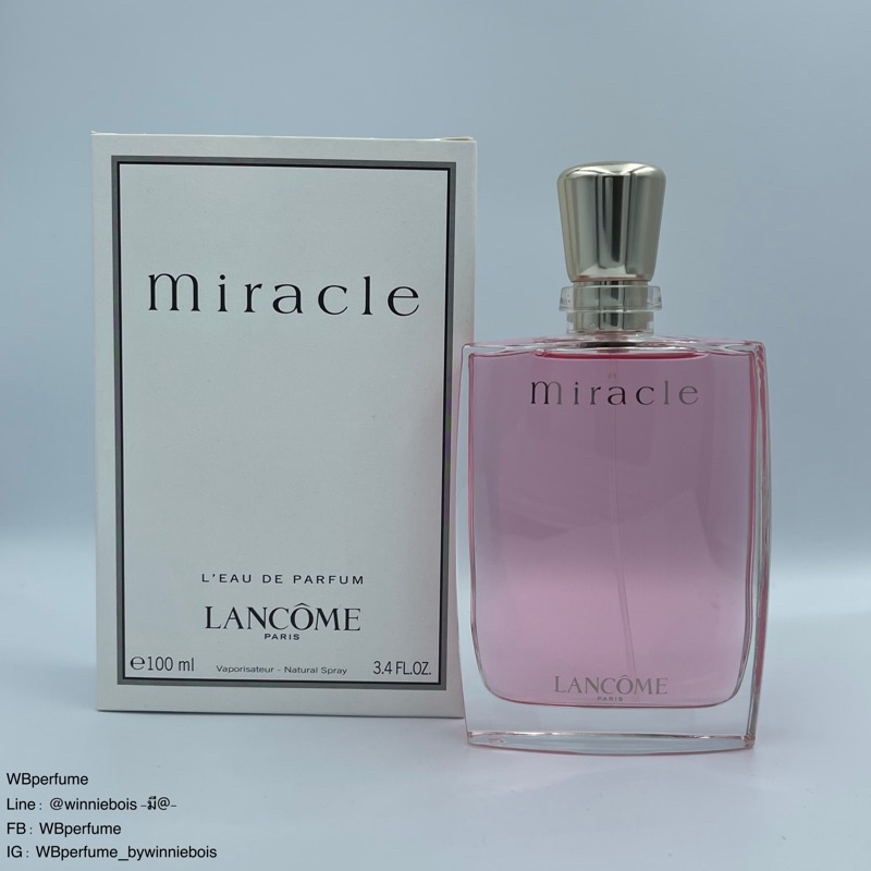 น้ำหอมแท้100% Lancome Miracle EDP for Women 100 ml. TESTER
