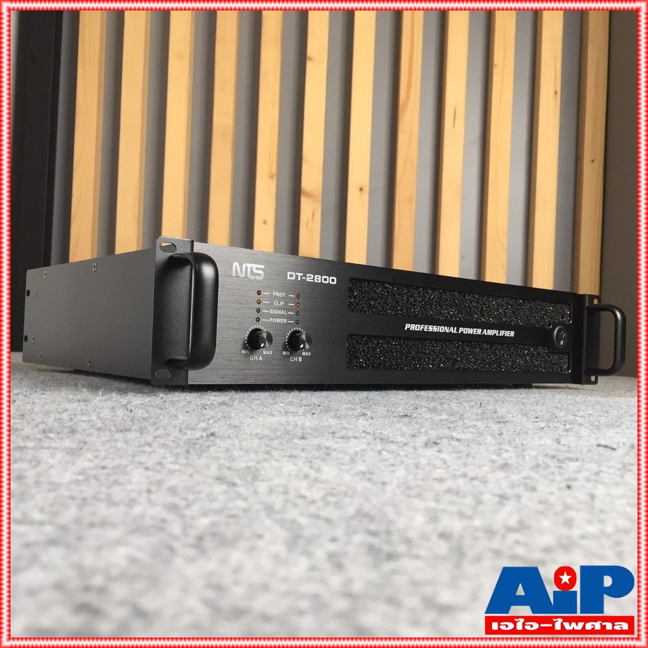 NTS DT-2800 POWERAMP เพาเวอร์แอมป์ เป็นพาวเวอร์ที่มี 2 ช่อง ขนาดความสูง 2U เป็นเครื่องขยายเสียง รูปแบบ CLASS D DT 2800 DT2800 เอไอ-ไพศาล