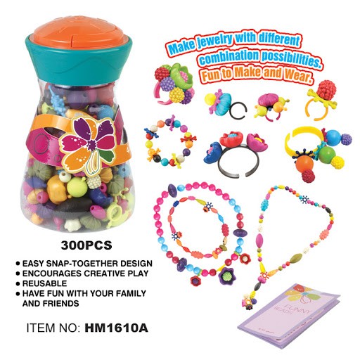 HM1610A ของเล่นเด็กลูกปัดร้อยเครื่องประดับสร้อยกระบอก งานดี